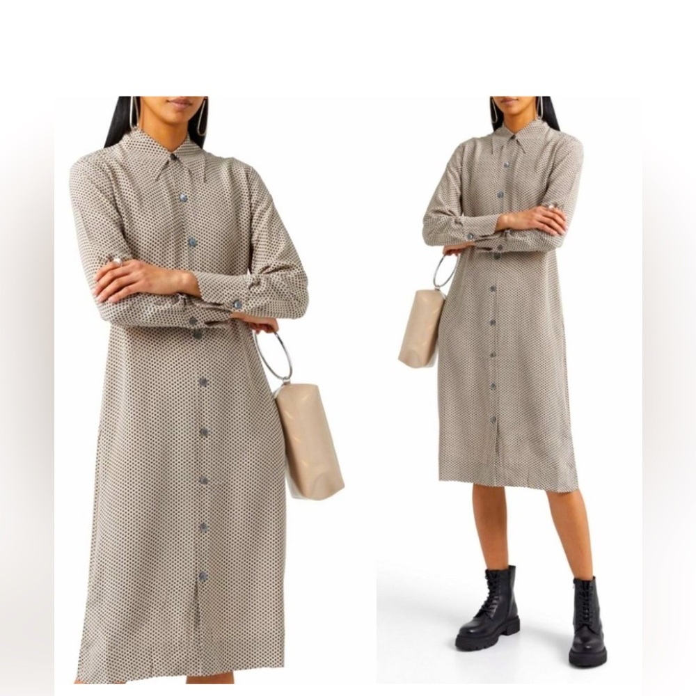 Equipment silk shirt dress